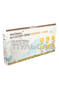 Конвектор Neoclima Comforte T2.0 ЭВНА-2,0/230С2 (сшп) белый, 2000 Вт, 25 м2, термостат