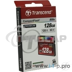 Флеш карта CF 128Gb, Transcend Ultra Speed 800X