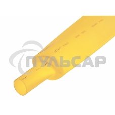 Термоусаживаемая трубка Rexant 50,0/25,0 мм, желтая, упаковка 10 шт. по 1 м