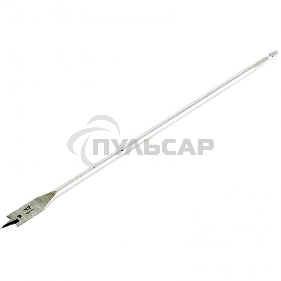 Сверло по дереву Matrix перовое удлиненное, 14 х 300 мм, 6-гранный хвостовик