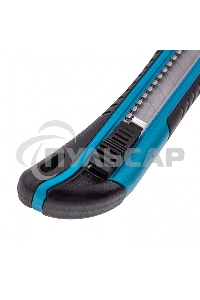 Нож 170 мм, обрезин. ABS - корпус, выдв.сегм.лезвие 18 мм (SK-5), метал. напр-щая, 5 лезвий Gross