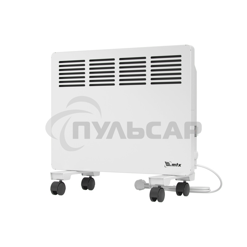Конвектор MTX КМ-1000.1 белый, 1000 Вт, 15 м2, термостат