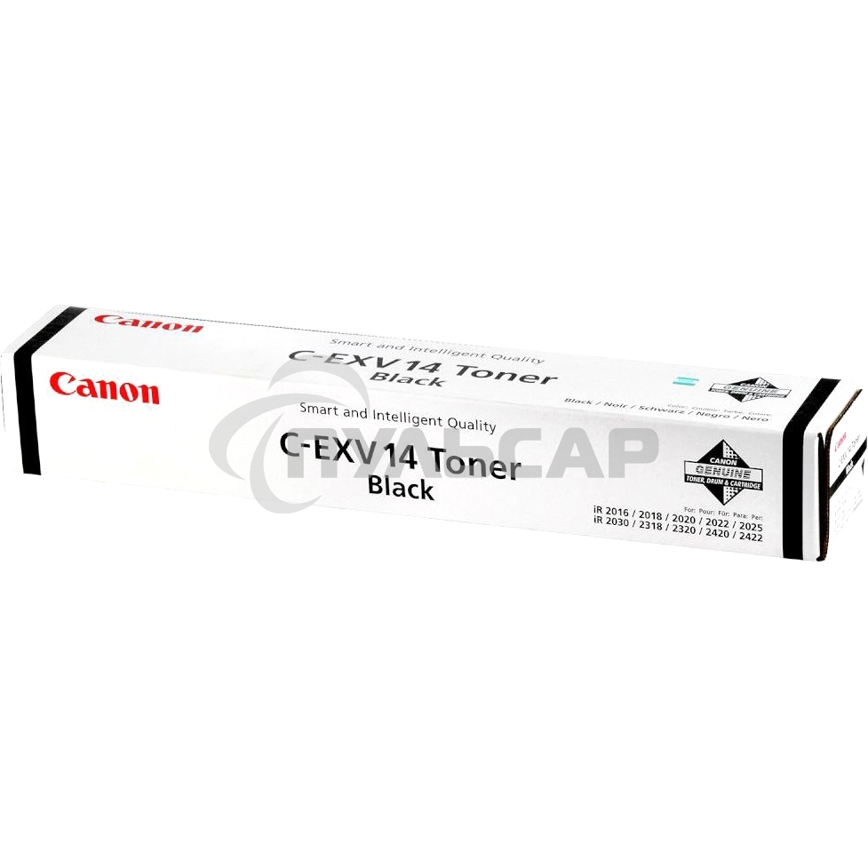 Картридж лазерный Canon C-EXV14 (0384B006) черный (8300 стр.) для Canon iR2016/2018/2020/2022/2025/2030/2318/2320 (1 туба 460 гр.)