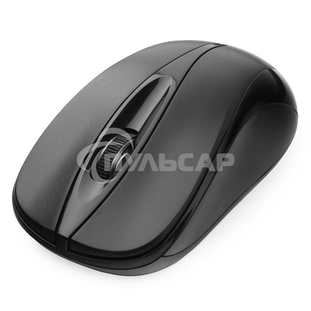 Комплект клавиатура+мышь беспроводные Gembird KBS-8002, 2.4ГГц, черный, 104 клавиши+2 кнопки+колесо кнопка, 1000DPI, батарейки в комплекте