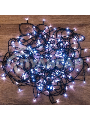 Гирлянда светодиодная универсальная 200 LED БЕЛЫЕ 20 метров, с контроллером