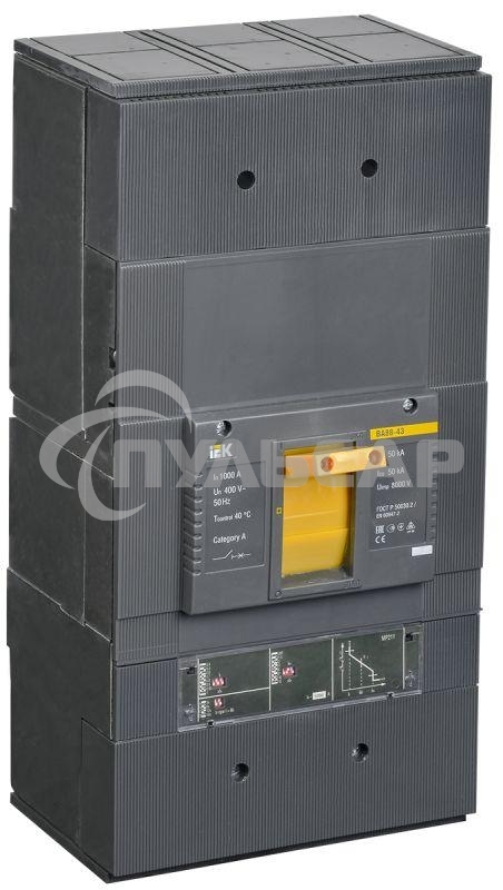 Выключатель автоматический 3п 1000А 50кА ВА 88-43 электр. расцеп. MP 211 IEK SVA61-3-1000