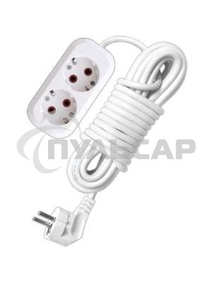 Удлинитель 2х5м с заземл. 10А IP20 У10-553 ПВС 3х0.75 UNIVersal 553-05