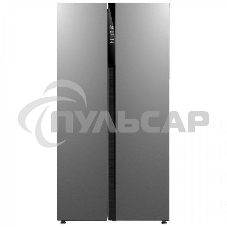 Холодильник Бирюса SBS 587 I нержавеющая сталь мат. двухкамерный Side-by-Side 347/201 л морозилка сбоку