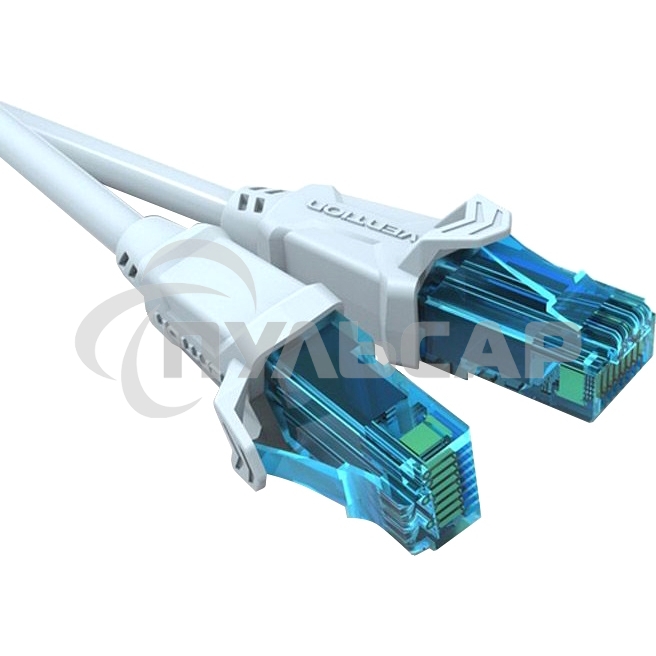 Патч-корд Vention прямой UTP cat.5е, RJ45 - 0,75м. Серый VAP-A10-S075