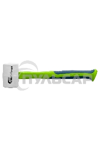 Киянка резиновая, 450г, белая резина, фибергласовая рукоятка Сибртех