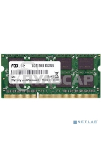 Оперативная память Foxline, DDR3, 8Gb, (1x8 Gb,), 1600 MHz, CL11, SO-DIMM