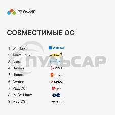 Р7-Офис Для дома лицензия на 1 год, на 1 пользователя. (карточка)