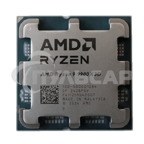 Процессор AMD RYZEN 9 9900X3D OEM (Granite Ridge, 4nm, C12/T24, Base 4,4GHz, Turbo 5,5GHz, GPU Radeon Graphics, L3 128Mb, TDP 120W, SAM5)
