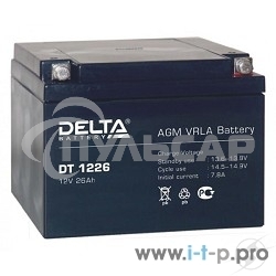 Батарея Delta DT 1226 (12V, 26Ah)