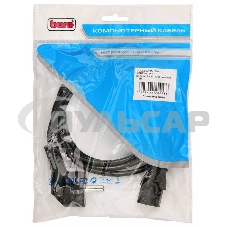 Кабель питания Buro AN23-1000 IEC320-C13/евровилка 1.8м Кабель питания Buro AN23-1000 IEC320-C13/евровилка 1.8м