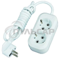 Удлинитель Universal Е-302 5м ПВС 3*1 2гн. с/з Удлинитель Universal Е-302 5м ПВС 3*1 2гн. с/з