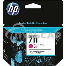 Картридж струйный HP №711 CZ135A пурпурный x3уп. для HP DJ T120/T520