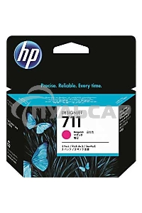 Картридж струйный HP №711 CZ135A пурпурный x3уп. для HP DJ T120/T520