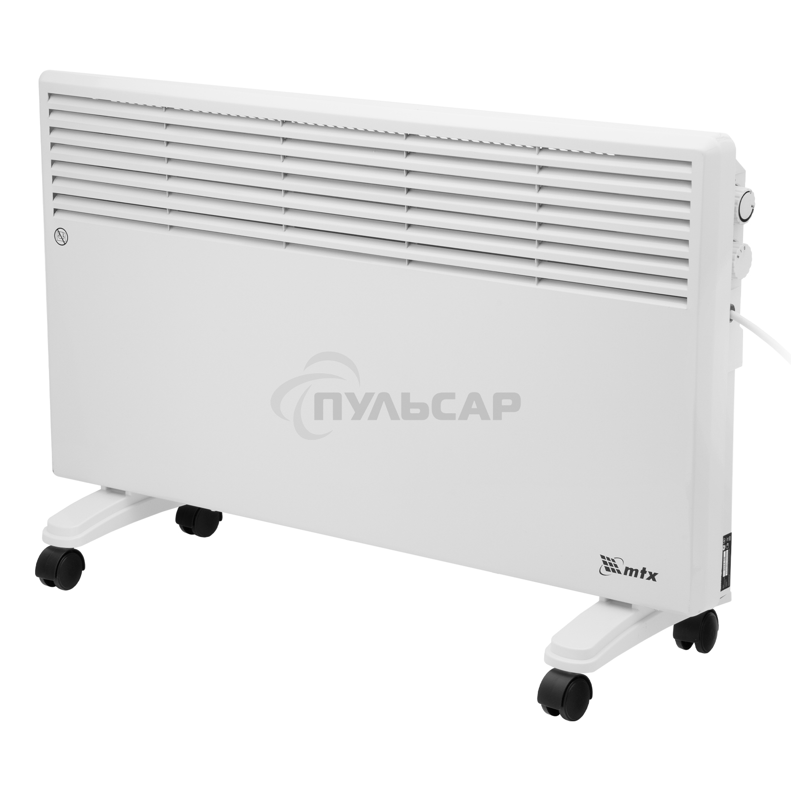 Конвектор электрический MTX CH-2000, белый, 2000 Вт, 25 м2, термостат