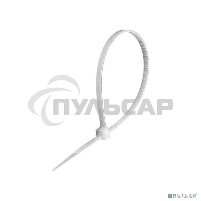 Стяжка (хомут) нейлоновая ExeGate EX293125RUS CV66-80x2.5W (нейлон 6.6, 80x2.5мм, неоткрывающаяся, halogen free, -40°C - +85°C, белая, 100 шт)