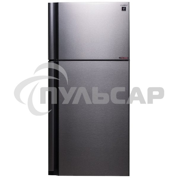 Холодильник Sharp SJ-XG55PMSL серебристый двухкамерный 394/162 л морозилка сверху