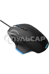 Мышь проводная Acer OMW123 черный, 6400 dpi, USB, кнопки - 8