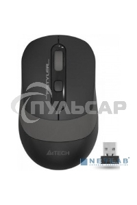 Мышь беспроводная A4Tech Fstyler FG10 черный/серый, 2000 dpi, радиоканал, USB, кнопки - 4