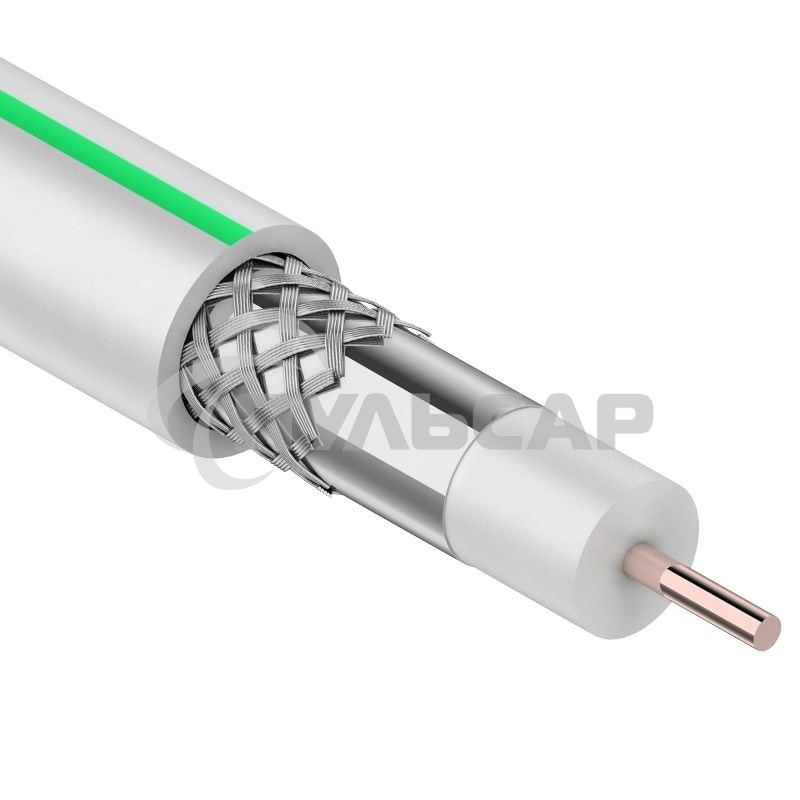Кабель коаксиальный PROconnect SAT 703 B, CCS/Al/Al, 75%, 75 Ом, бухта 100 м, белый