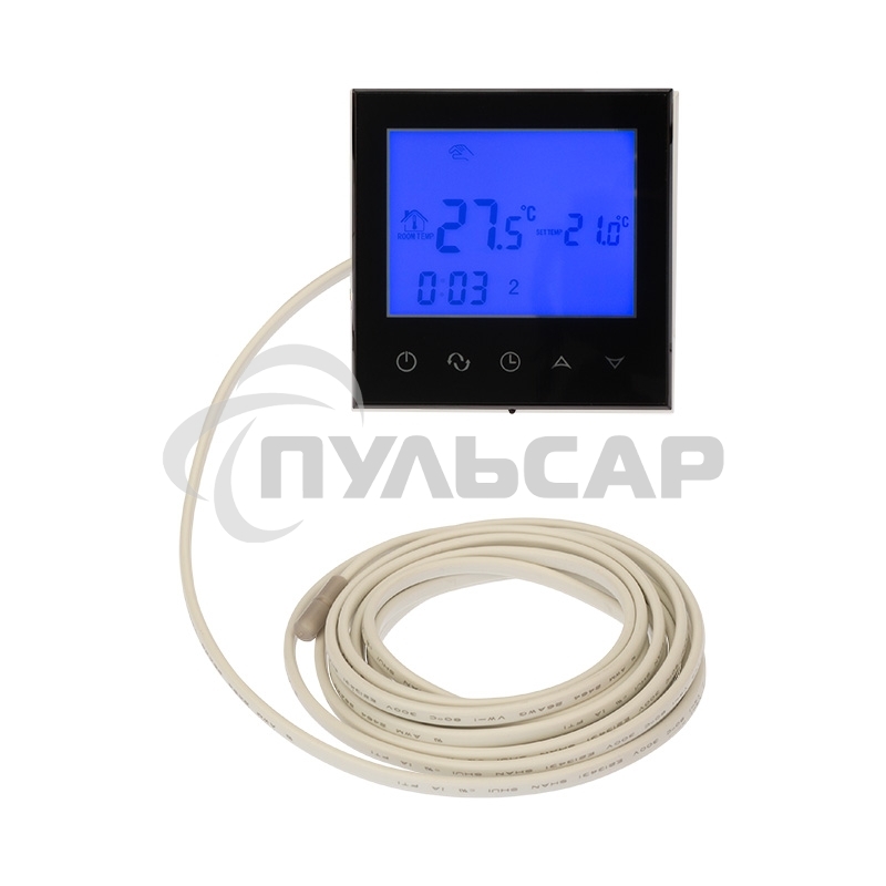 Терморегулятор с сенсорными кнопками R150 Wi-Fi черный Rexant