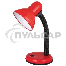 Светильник UF-301 С04 настол. 230В 60Вт красн. Ultraflash 12358