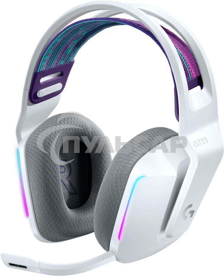 Наушники LOGITECH G733 LIGHTSPEED Wireless RGb Gaming Headset - белый - 2.4GHZ - EMEA