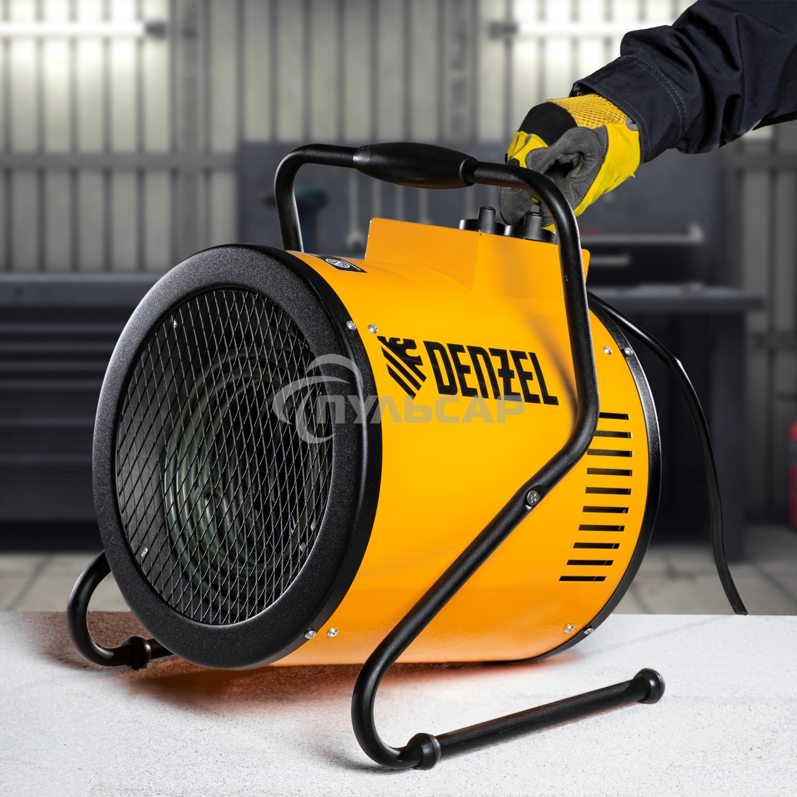 Тепловая пушка Denzel SFH-9000, 400 В, 720 м3/ч, 3 реж. вентилятор, 6000/9000 Вт