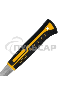 Молоток-гвоздодер Denzel 350 г, цельнометаллический, двухкомпонентная рукоятка