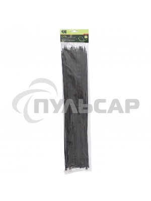 Хомуты, 500 х 4,8 мм, пластиковые, черные, 50 шт. Сибртех