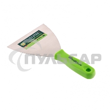 Шпательная лопатка из нержавеющей стали, 120 мм, пластмассовая ручка Сибртех 85549