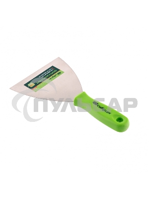 Шпательная лопатка из нержавеющей стали, 120 мм, пластмассовая ручка Сибртех 85549