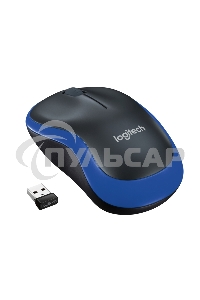 Мышь беспроводная Logitech M185 синий, 1000 dpi, радиоканал, USB, кнопки - 3