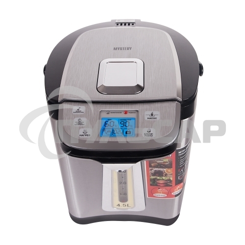 Термопот Mystery MTP-2450 4.5л. 700Вт серебристый/черный