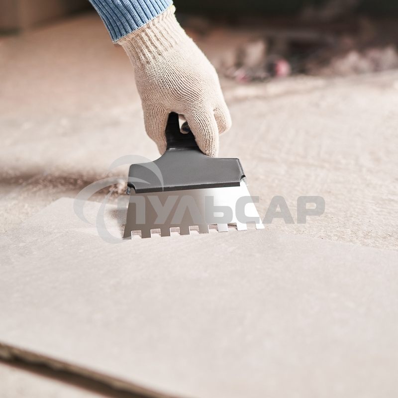 Шпатель фасадный Rexant 150 мм зуб 10х10 нержавеющая сталь, пластмассовая ручка