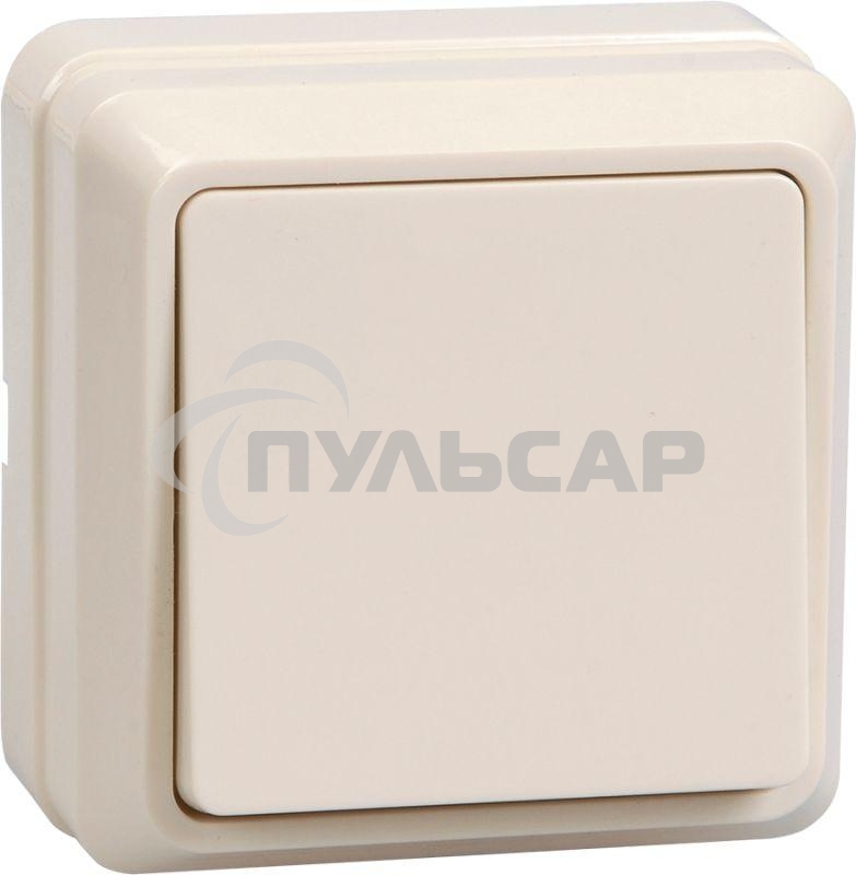 Выключатель 1-кл. ОП ОКТАВА 10А IP20 ВС20-1-0-ОКм крем. ИЭК EVO10-K33-10-DC