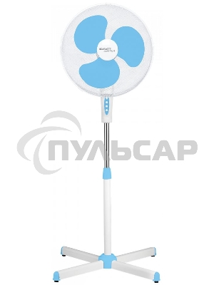 Вентилятор напольный Scarlett SC-SF111B29 45Вт скоростей:3 белый/голубой