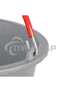 Ведро строительное Matrix пластмассовое 12 л, ударопрочное, обрезиненная ручка 81462