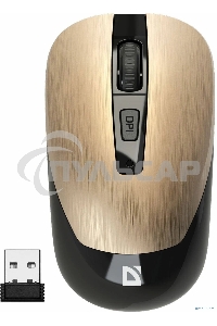 Мышь беспроводная Defender Wave MM-995 бронзовый, 1600 dpi, радиоканал, USB, кнопки - 4