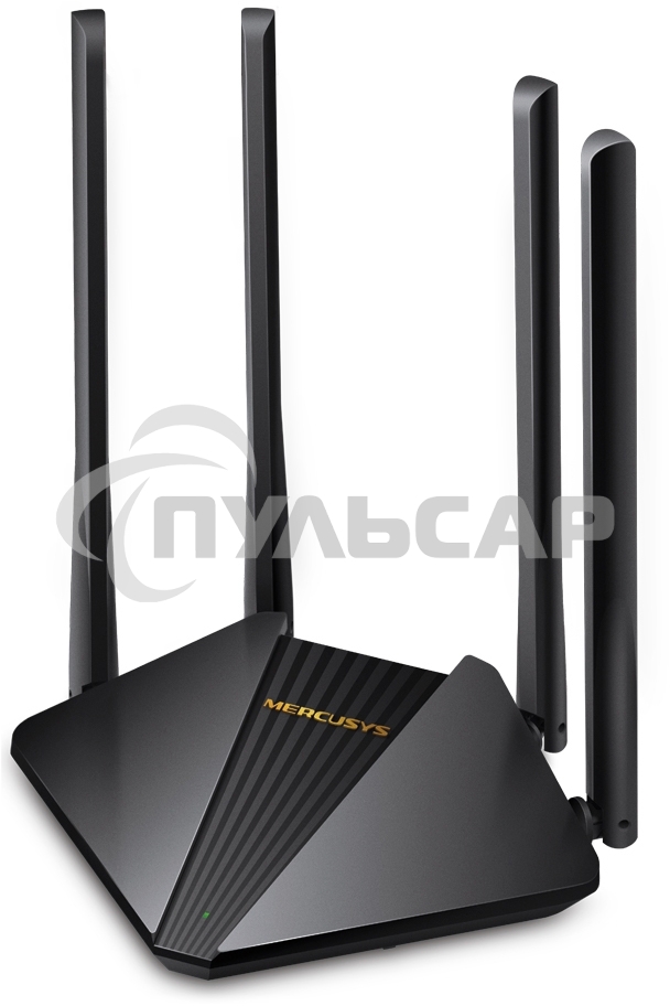 Wi-Fi роутер MERCUSYS MR30G, Wi-Fi 5, AC1200, 2.4/5ГГц, 2 LAN, черный