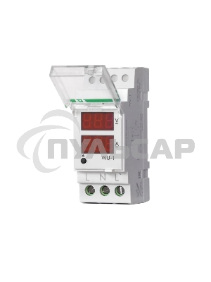 Указатель напряжения и тока WU-1 (однофазный; 0.5-63А 24-250В 40-60Гц 2 модуля; монтаж на DIN-рейке) F&F EA04.011.007