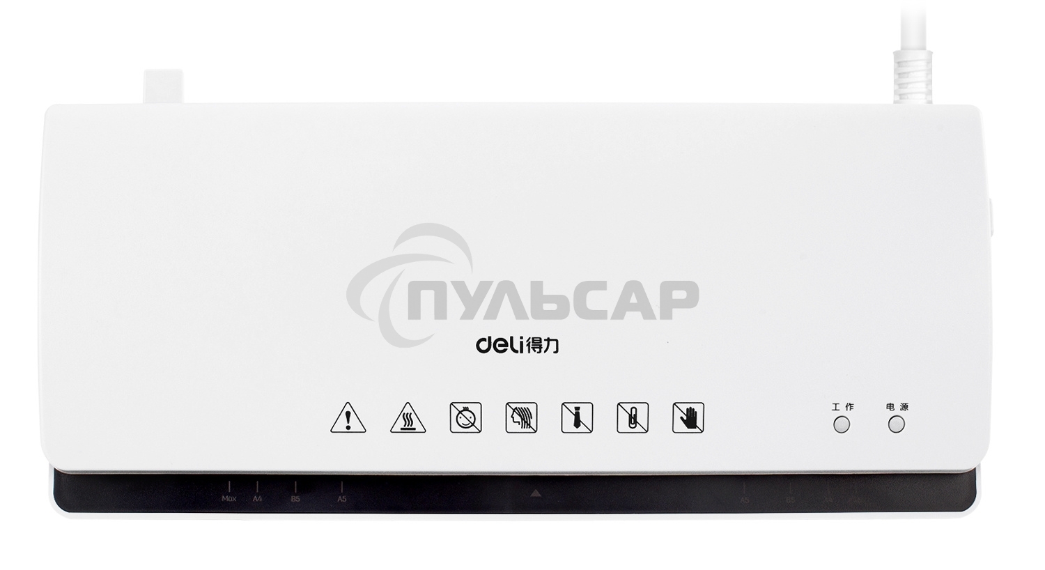 Ламинатор Deli Film width: A4Laminate speed: 250мм/min  Film range: 70-125mic Thickness: about 3min