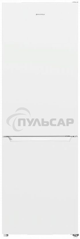 Холодильник Maunfeld MFF185SFW белый двухкамерный 213/104л морозилка снизу