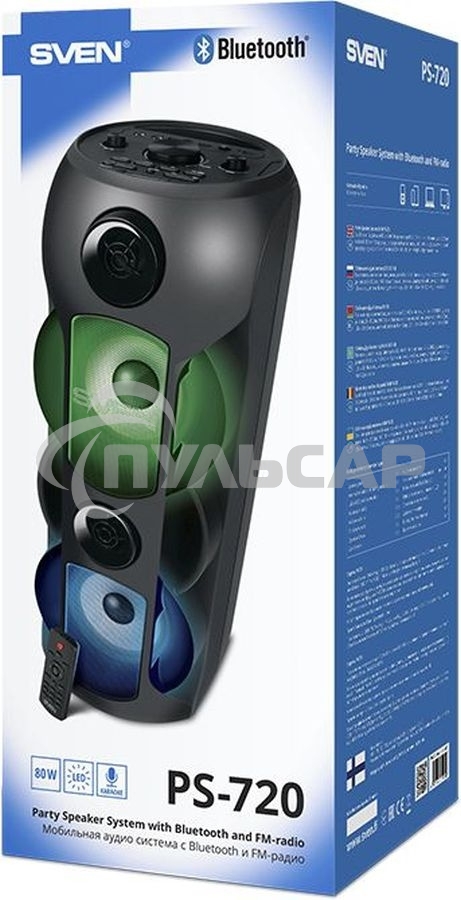 Мобильные колонки Sven PS-720 2.0 черные