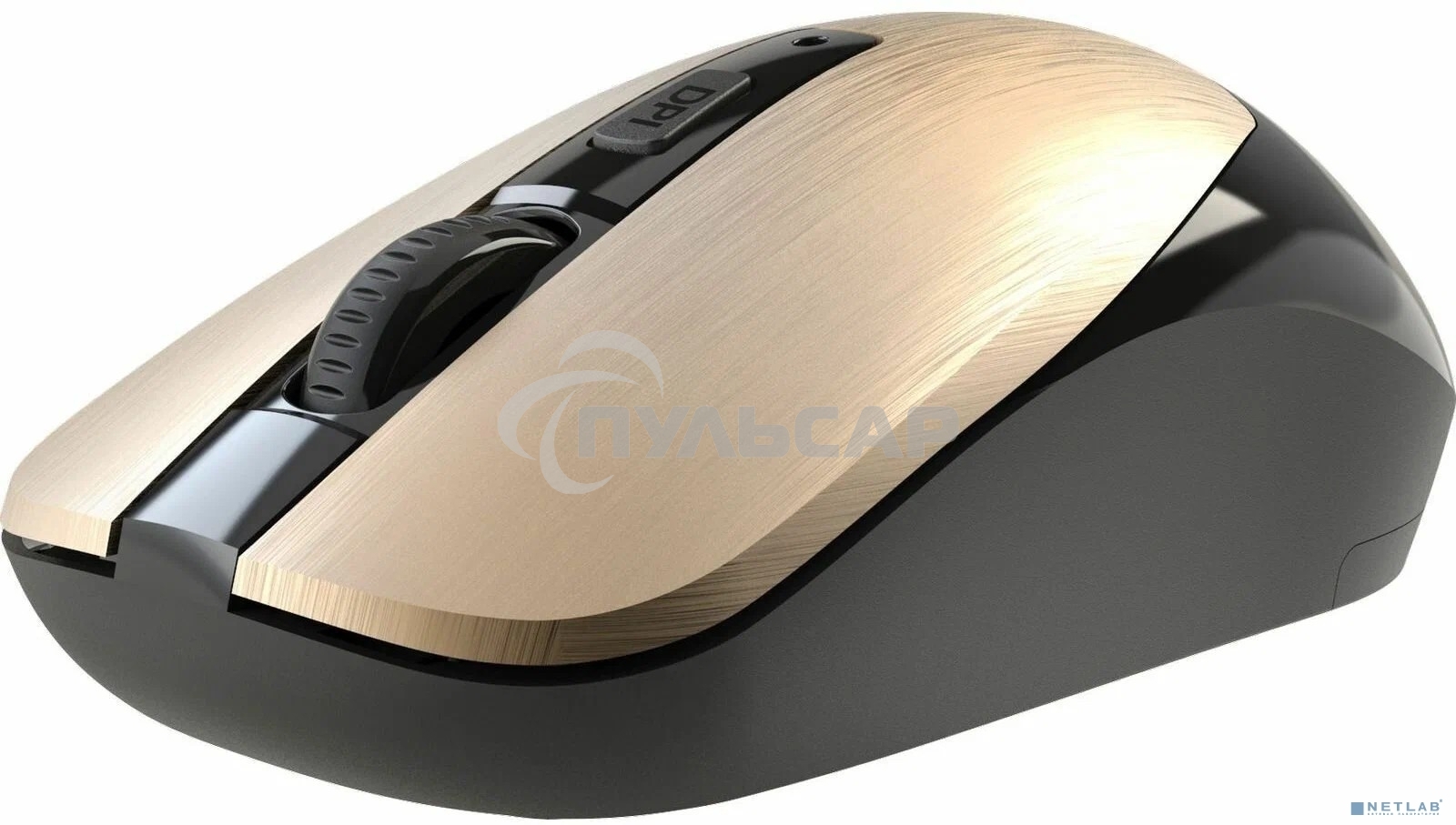 Мышь беспроводная Defender Wave MM-995 бронзовый, 1600 dpi, радиоканал, USB, кнопки - 4