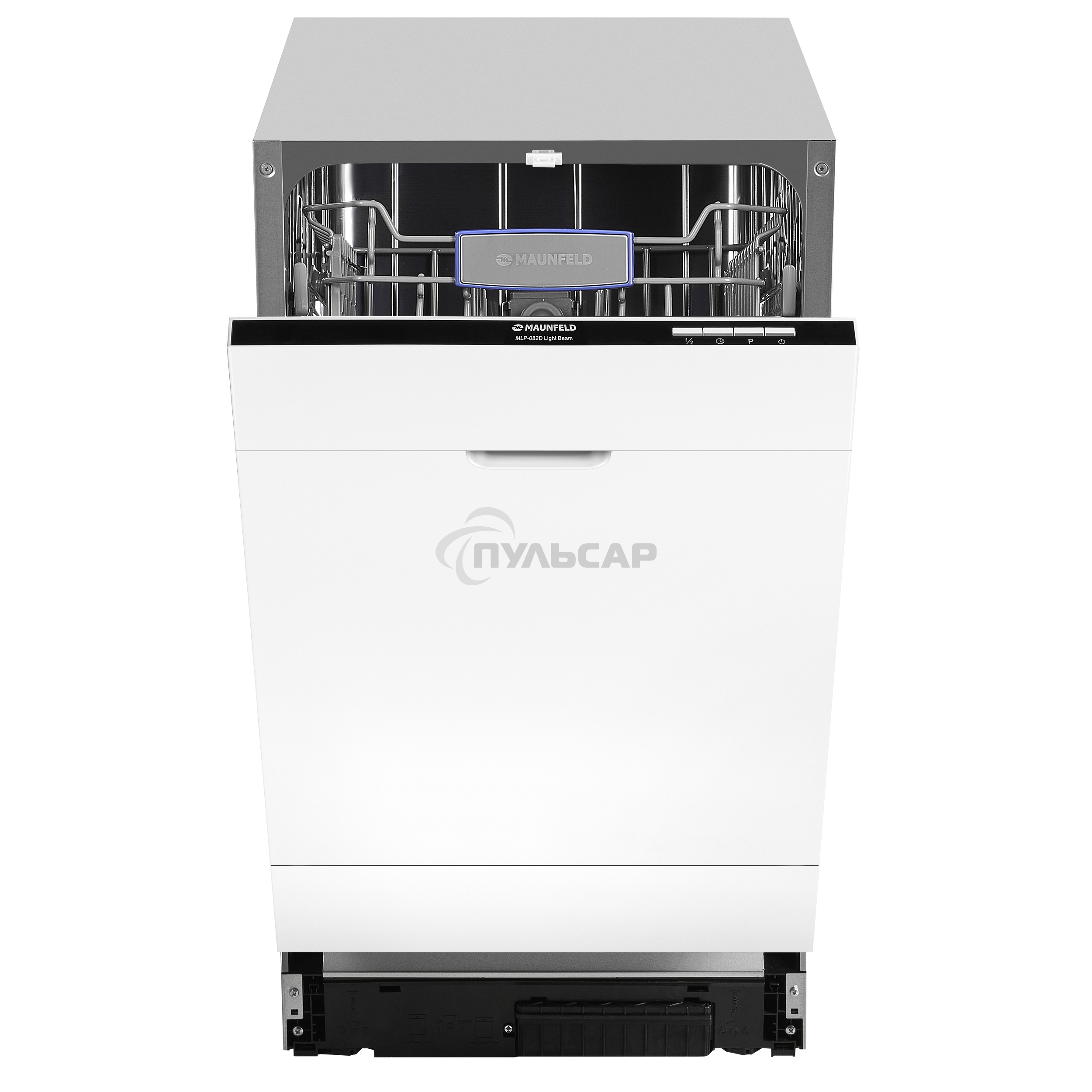 Встраиваемая посудомоечная машина Maunfeld MLP-082D Light Beam, серебристый, 44.8 см, 9 компл., 49 дБ, класс A++